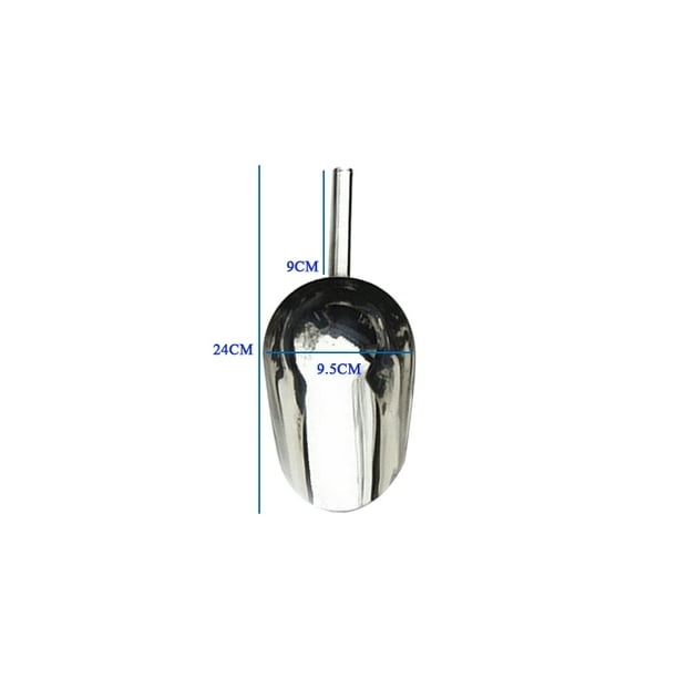 Stainless Steel Ice Cube Scoop Party Bar Buffet Kitchen Sugar Flour Goods Shovel